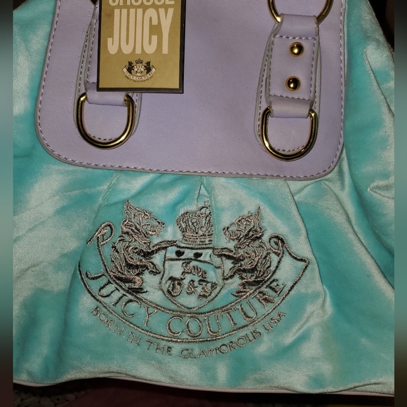 Juicy Couture Mint/Baby Blue and Lavender Bag - Picture 3 of 7